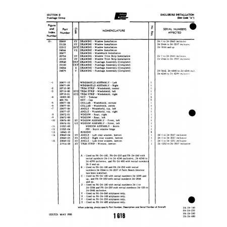 Aviation Part (14843-10) — Piper PA-32-260