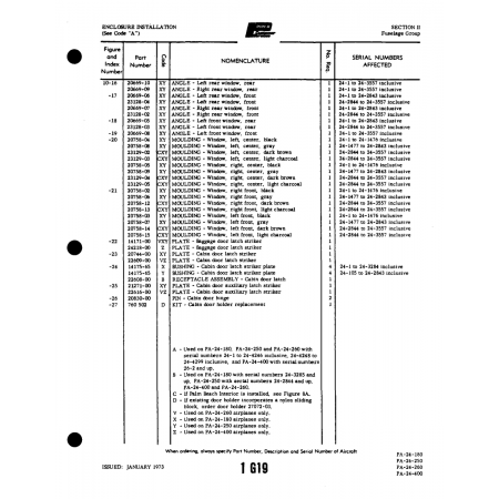 Aviation Part (22608-00) — Piper PA-32-260 Aviation Part (22608-00) — Piper PA-32-260