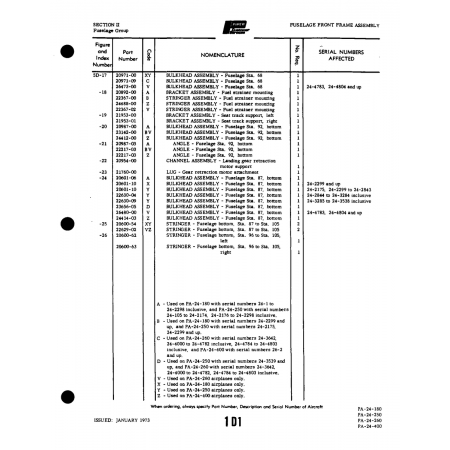 Aviation Part (21760-00) — Piper PA-32-260 Aviation Part (21760-00) — Piper PA-32-260