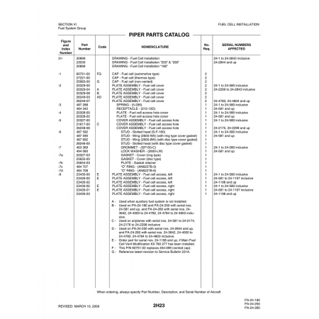 Aviation Part (26246-00) — Piper PA-32-260
