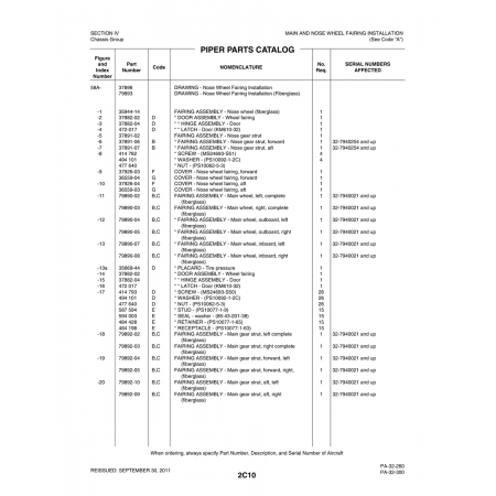 Aviation Part (36559-04) — Piper PA-32-260