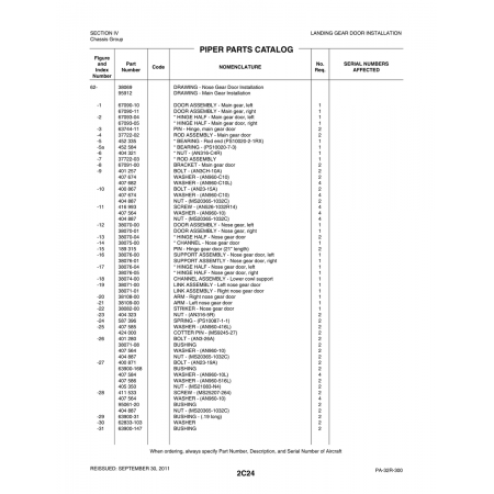 Aviation Part (38108-00) — Piper PA-32-260 Aviation Part (38108-00) — Piper PA-32-260