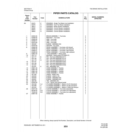 Aviation Part (63901-28) — Piper PA-32-260 Aviation Part (63901-28) — Piper PA-32-260
