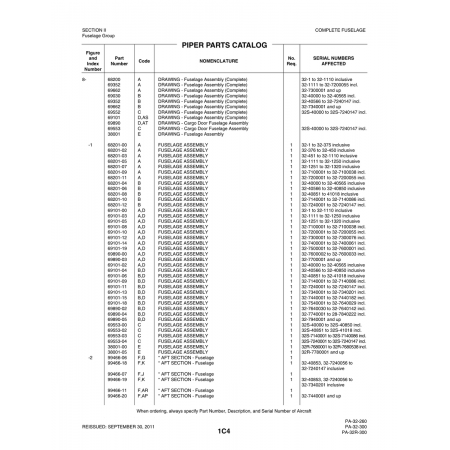 Aviation Part (69101-18) — Piper PA-32-260 Aviation Part (69101-18) — Piper PA-32-260