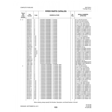 Aviation Part (68202-00) — Piper PA-32-260