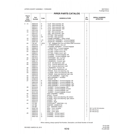 Aviation Part (68283-00) — Piper PA-32-260