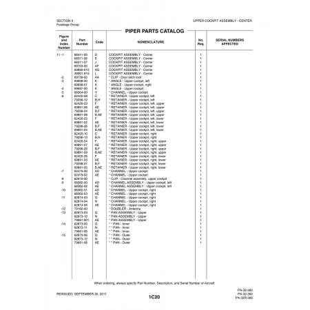 Aviation Part (62874-06) — Piper PA-32-260 Aviation Part (62874-06) — Piper PA-32-260
