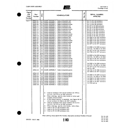 Aviation Part (23363-00) — Piper PA-32-260 Aviation Part (23363-00) — Piper PA-32-260