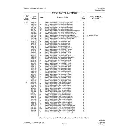Aviation Part (69416-03) — Piper PA-32-260 Aviation Part (69416-03) — Piper PA-32-260