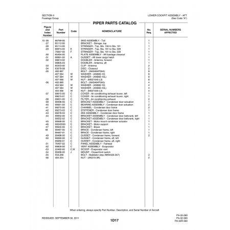 Aviation Part (553-266) — Piper PA-32-260