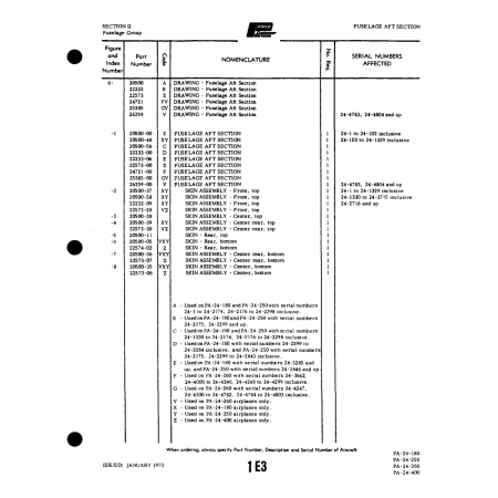 Aviation Part (24721) — Piper PA-32-260