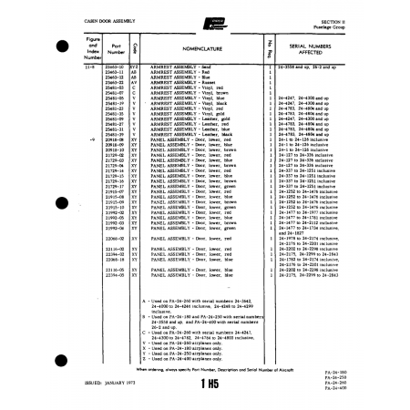 Aviation Part (11915-08) — Piper PA-32-260