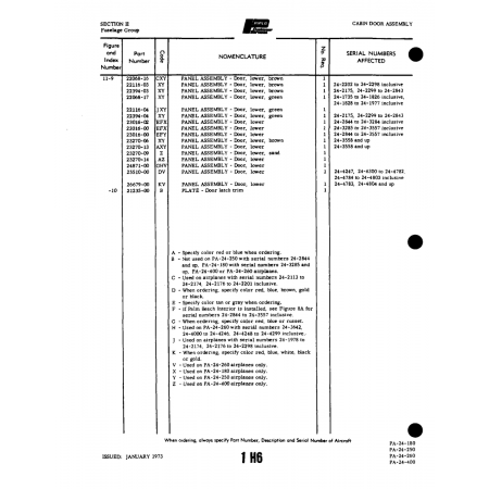 Aviation Part (23016-02) — Piper PA-32-260 Aviation Part (23016-02) — Piper PA-32-260