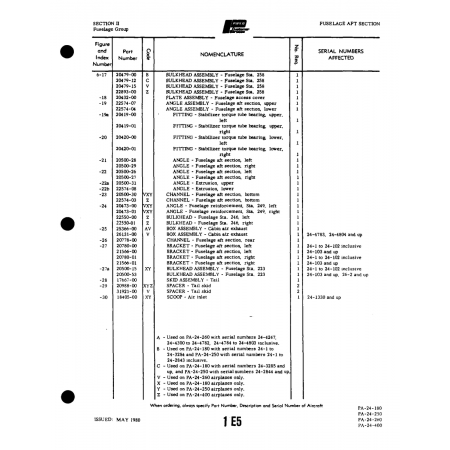 Aviation Part (25366-00) — Piper PA-32-260 Aviation Part (25366-00) — Piper PA-32-260