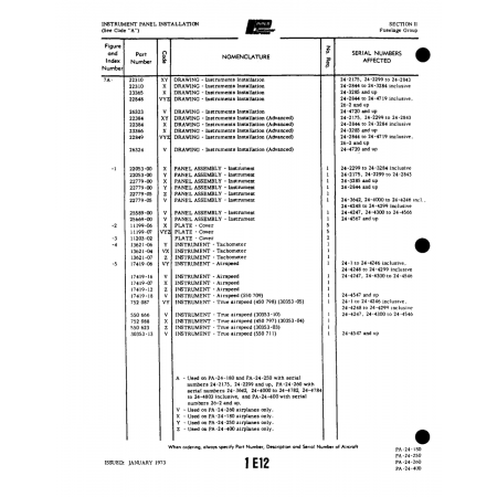 Aviation Part (11199-06) — Piper PA-32-260 Aviation Part (11199-06) — Piper PA-32-260