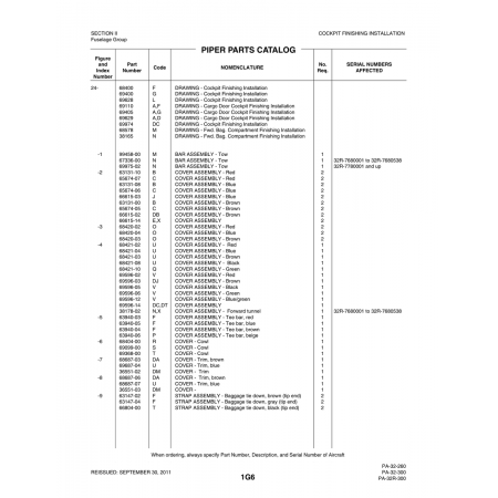 Aviation Part (69368-00) — Piper PA-32-260 Aviation Part (69368-00) — Piper PA-32-260