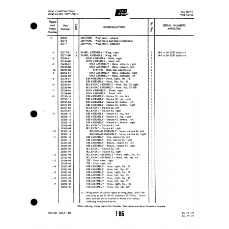 Aviation Part (20335-01) — Piper PA-32-260 Aviation Part (20335-01) — Piper PA-32-260