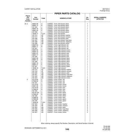 Aviation Part (68587-07) — Piper PA-32-260 Aviation Part (68587-07) — Piper PA-32-260