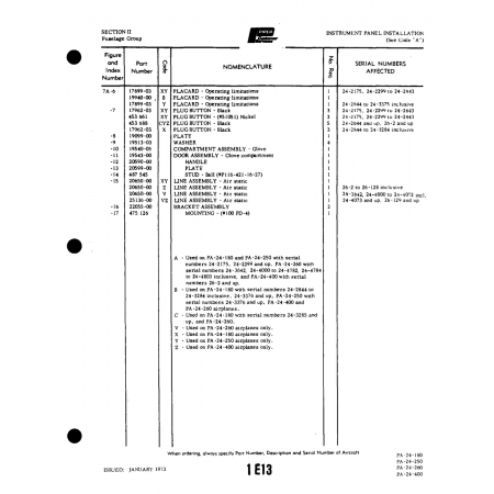Aviation Part (22055-00) — Piper PA-32-260 Aviation Part (22055-00) — Piper PA-32-260