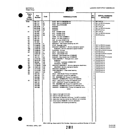 Aviation Part (21487-00) — Piper PA-32-260 Aviation Part (21487-00) — Piper PA-32-260