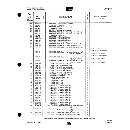 Aviation Part (20273-02) — Piper PA-32-260 Aviation Part (20273-02) — Piper PA-32-260