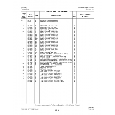 Aviation Part (63142-24) — Piper PA-32-260 Aviation Part (63142-24) — Piper PA-32-260