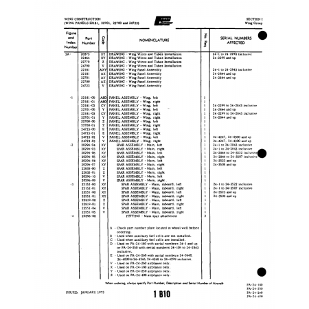 Aviation Part (23551-01) — Piper PA-32-260 Aviation Part (23551-01) — Piper PA-32-260