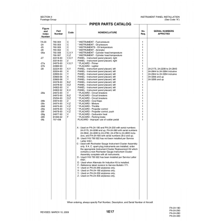 Aviation Part (24902-00) — Piper PA-32-260