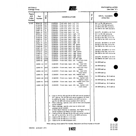 Aviation Part (23090-62) — Piper PA-32-260 Aviation Part (23090-62) — Piper PA-32-260