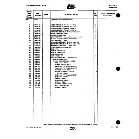 Aviation Part (17788-77) — Piper PA-32-260 Aviation Part (17788-77) — Piper PA-32-260
