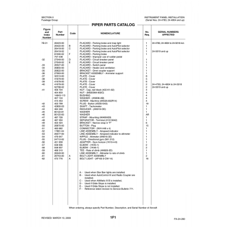Aviation Part (17881-04) — Piper PA-32-260
