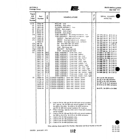 Aviation Part (21738-18) — Piper PA-32-260 Aviation Part (21738-18) — Piper PA-32-260