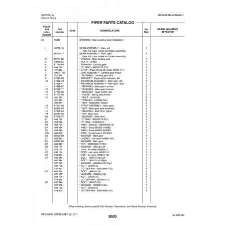 Aviation Part (105041-02) — Piper PA-32-260