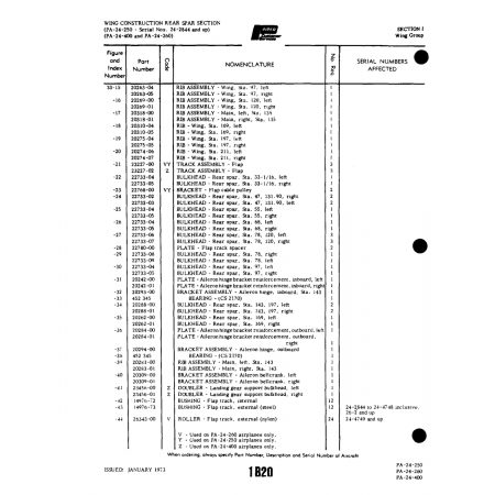 Aviation Part (22733-03) — Piper PA-32-260