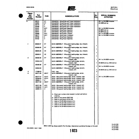 Aviation Part (20377-27) — Piper PA-32-260