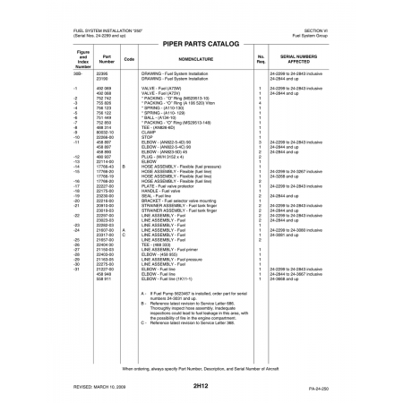 Aviation Part (22175-00) — Piper PA-32-260