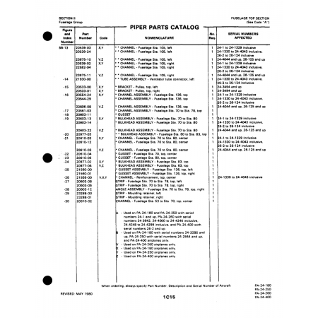 Aviation Part (22606-08) — Piper PA-32-260