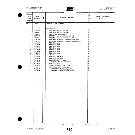 Aviation Part (23440-00) — Piper PA-32-260