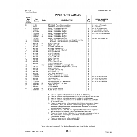 Aviation Part (21958-21) — Piper PA-32-260