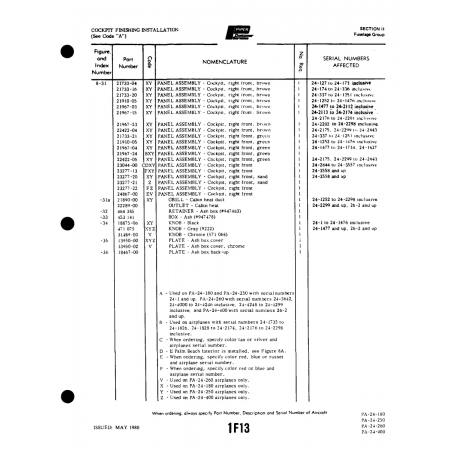 Aviation Part (23277-13) — Piper PA-32-260