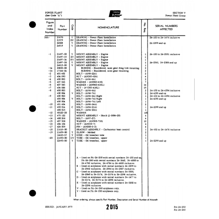 Aviation Part (21497-38) — Piper PA-32-260