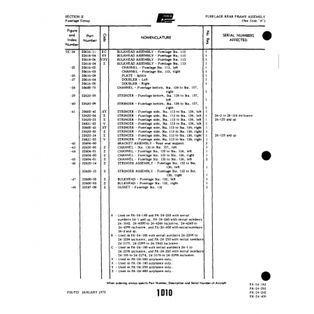 Aviation Part (22620-06) — Piper PA-32-260