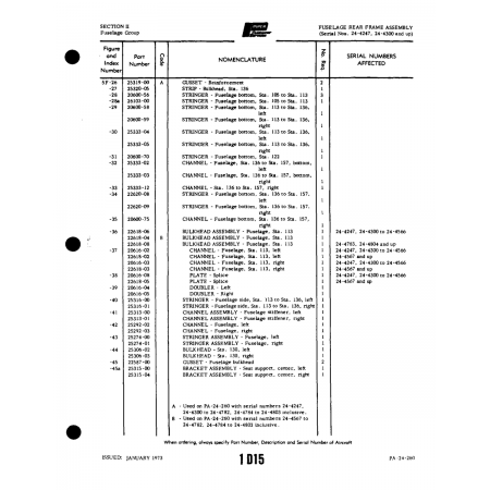 Aviation Part (22618-08) — Piper PA-32-260