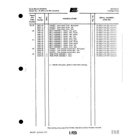 Aviation Part (23035-06) — Piper PA-32-260 Aviation Part (23035-06) — Piper PA-32-260