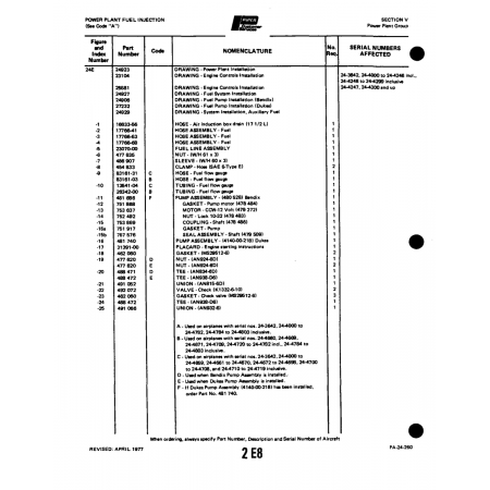 Aviation Part (16833-6) — Piper PA-32-260