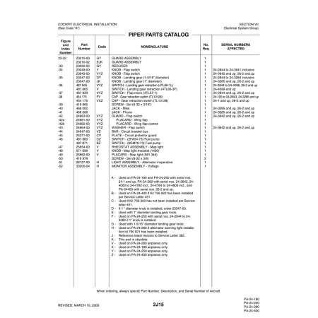 Aviation Part (23210-02) — Piper PA-32-260 Aviation Part (23210-02) — Piper PA-32-260