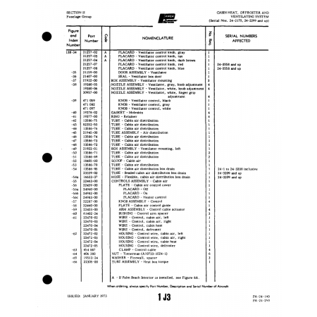 Aviation Part (22470-03) — Piper PA-32-260 Aviation Part (22470-03) — Piper PA-32-260