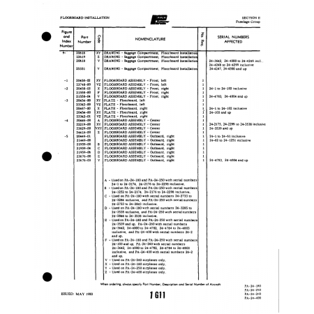 Aviation Part (23676-03) — Piper PA-32-260