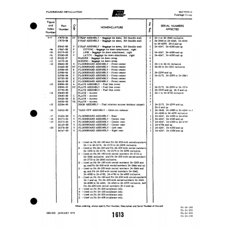 Aviation Part (22628-00) — Piper PA-32-260