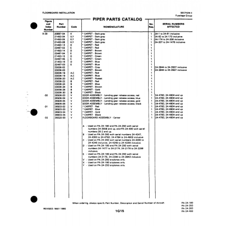 Aviation Part (23036-02) — Piper PA-32-260 Aviation Part (23036-02) — Piper PA-32-260